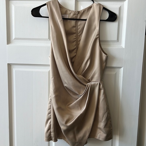 House of CB Angelo Romper Dress beige (XS) - Picture 3 of 10